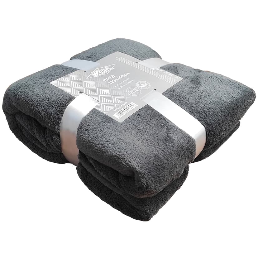 Плед класичний 125х150см "Онікс сірий" WFB-1875GR (WERK)