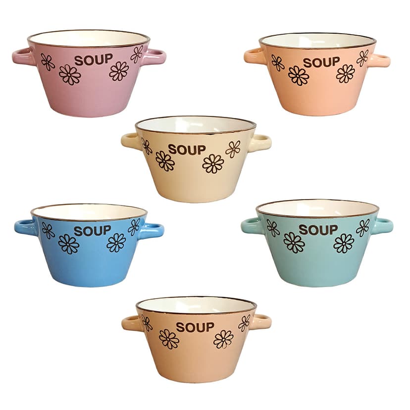 VT-C-39125 Бульйонниця Квітковий вальс з вушками , Vittora 125мм, 500мл