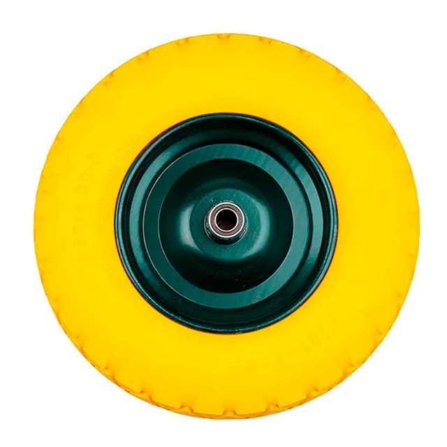 Колесо до тачки - PU 16"x4.00"-8" для WB9618 (BUDFIX) карбоновий підшипник