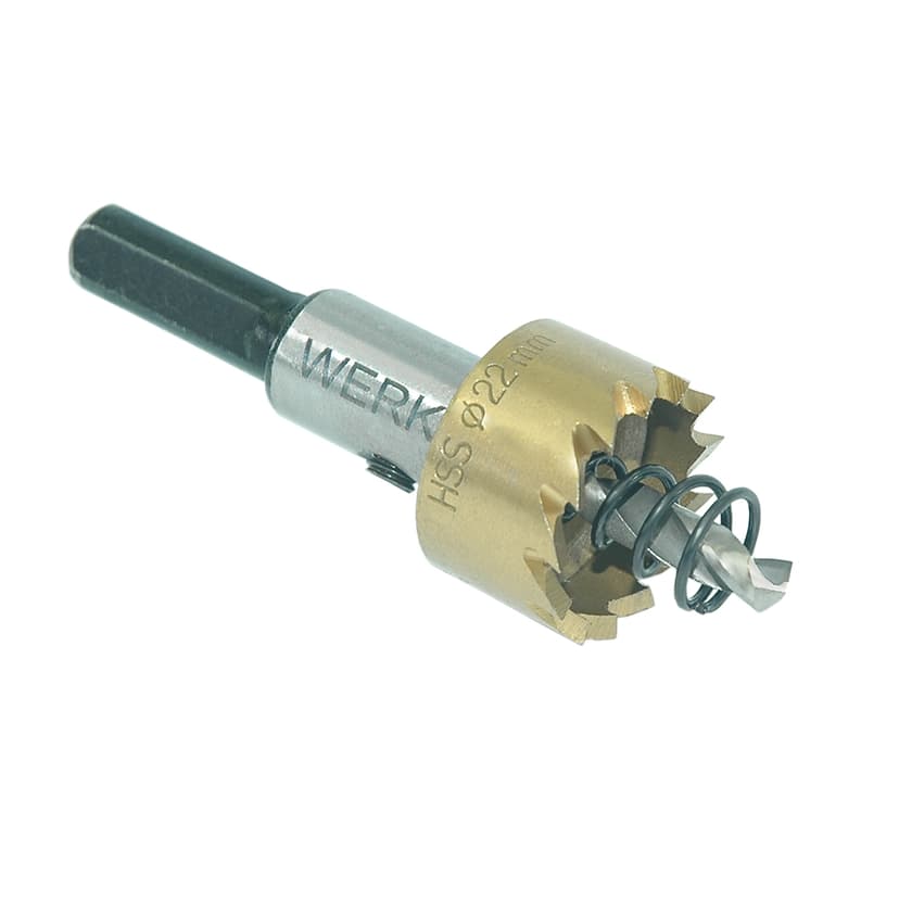 Свердло корончасте HSS по металу - 22мм (WERK)