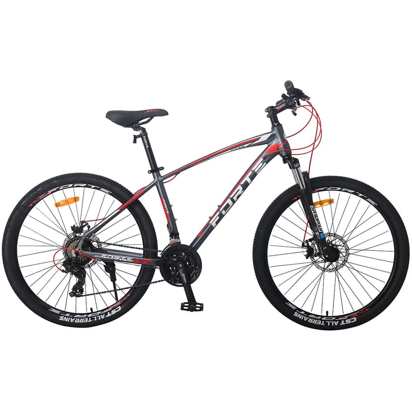 Велосипед FORTE TITAN алюм.рама 21", колеса 29", Cіро-Червоний
