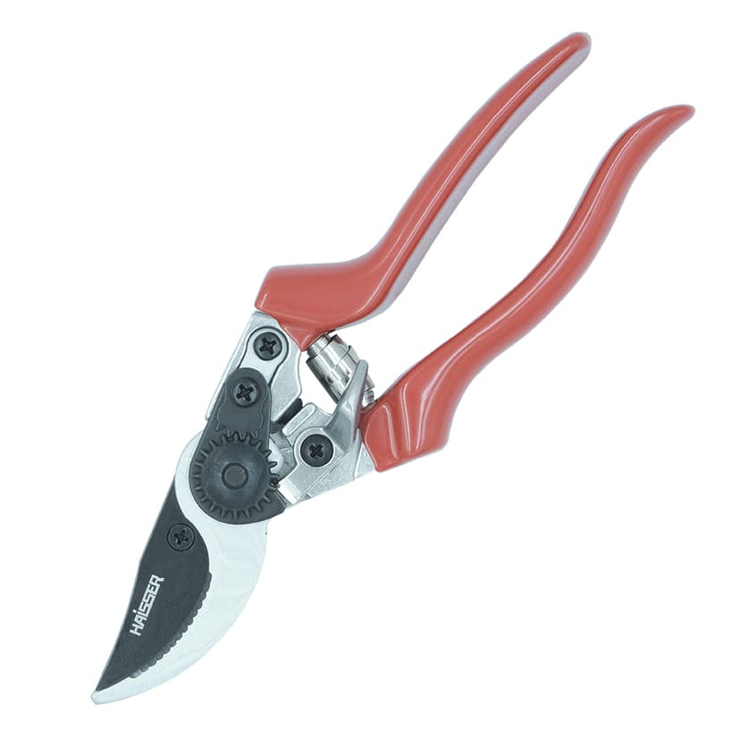 (81061) Секатор садовий 215мм алюмінієві ручки з ПВХ покриттям HAISSER