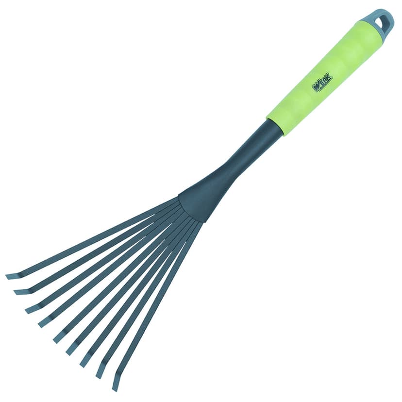 (81071) Міні граблі віялові 390мм епоксидне покриття WERK