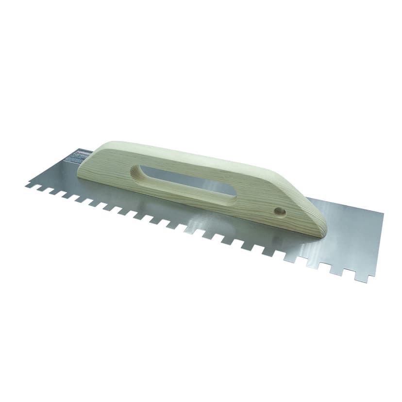 (37431) Терка нерж.сталь CLASSIC 130х480 зуб 12х12 дер. ручка HAISSER