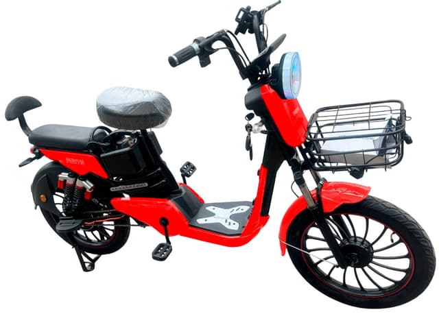 Велоскутер акумуляторний UNO, червоний (+Акумулятор 12V15A/12А 4шт)