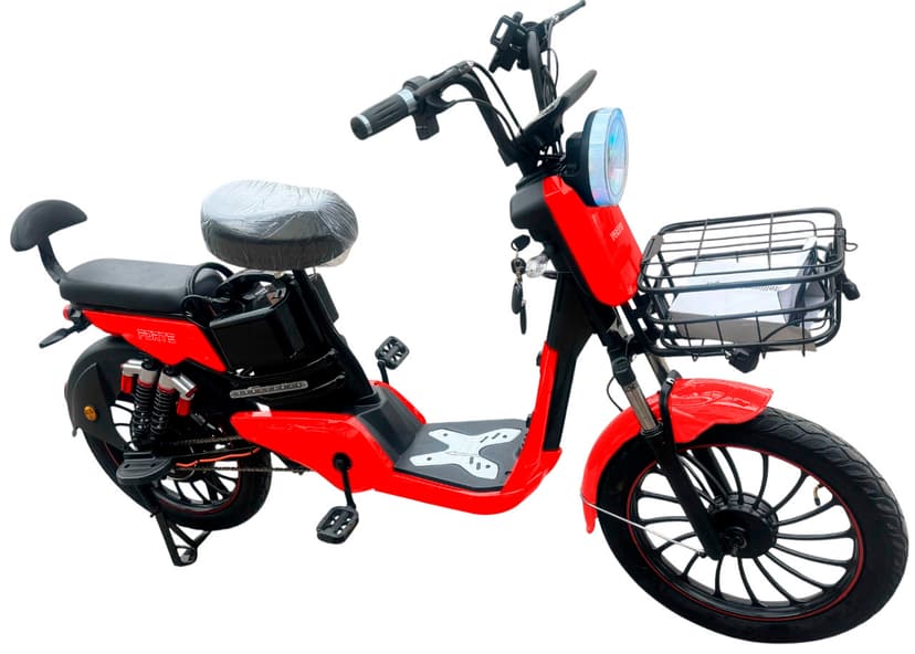 Велоскутер акумуляторний UNO, червоний (+Акумулятор 12V15A/12А 4шт)