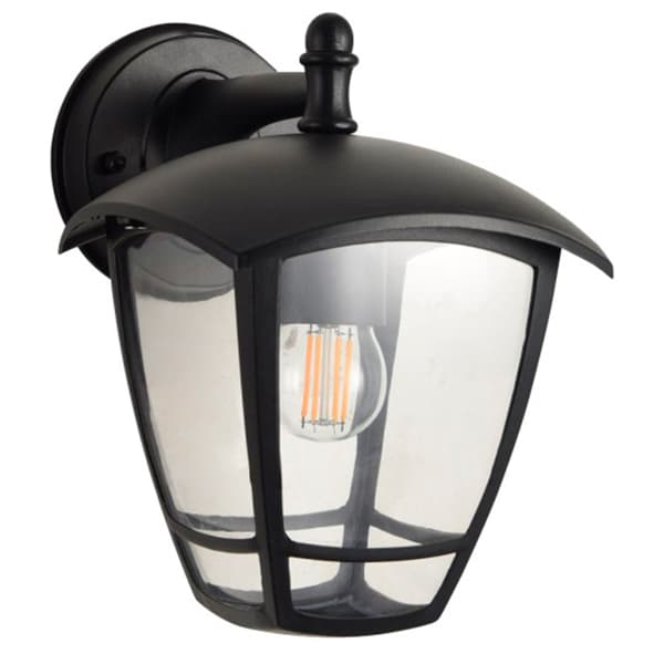 Садовий настінний світильник GWL-40W-BD(40W,алюм+акрил,IP44, 210х170х240 мм) (WORK'S)