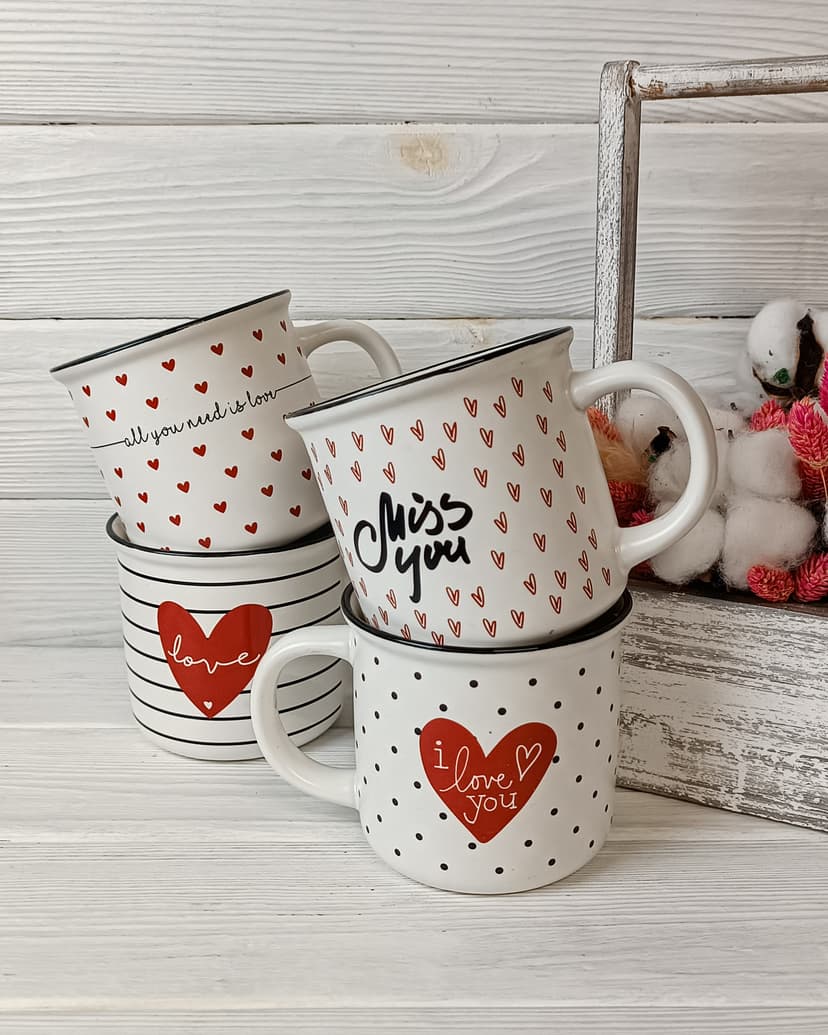 VT-C-326355 Чашка Ритм кохання Vittora, 355 мл