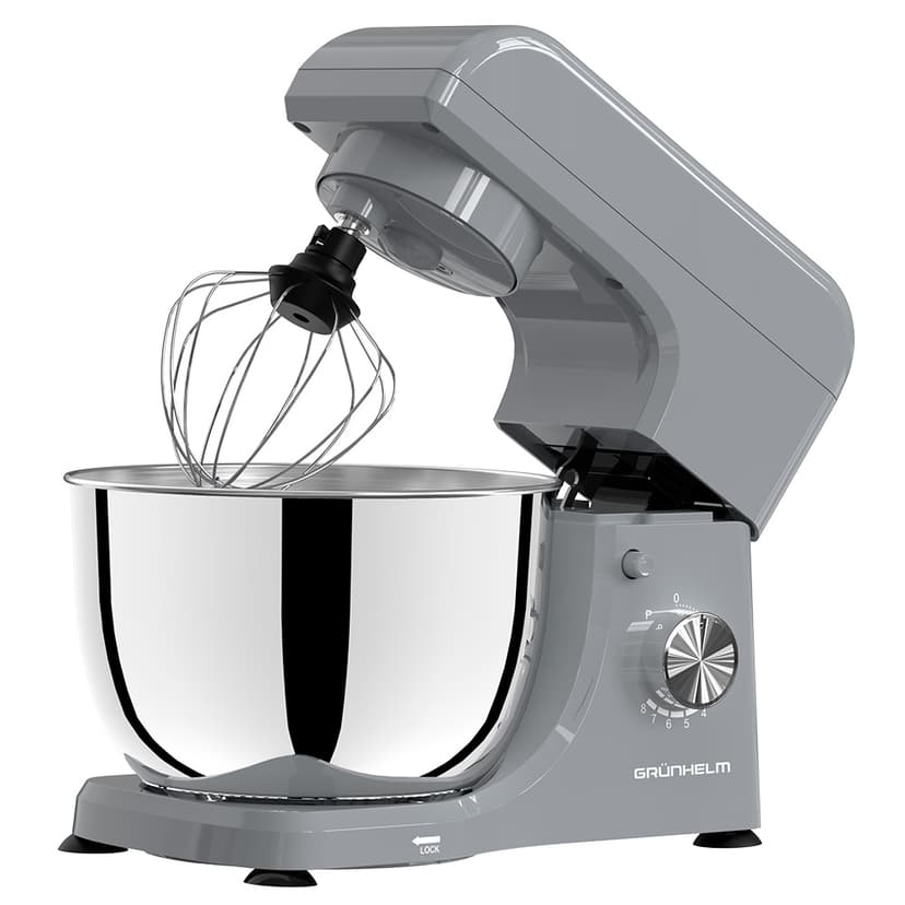 Кухонна машина GKM0019G, 1300-1500 Вт, 8 швидкостей, сірий (GRUNHELM)