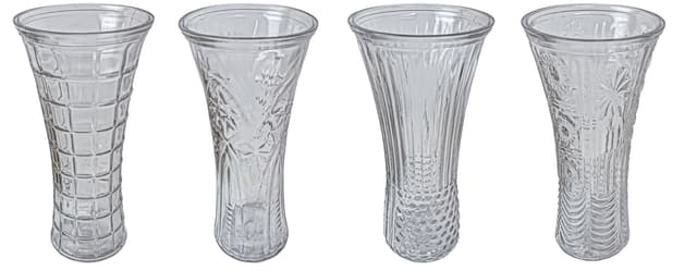 VT-V-0010 Ваза скляна Гірський кришталь 30см, VITTORA