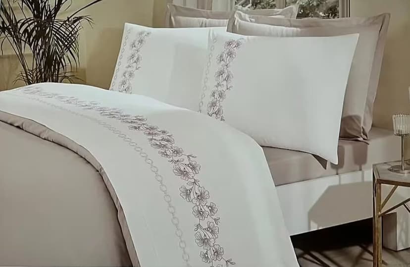 Комплект постільної білизни CK BOUTIQUE BEJ PETRA бежевий, євро (4 наволочки), OZDILEK