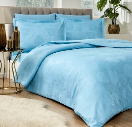 Комплект постільної білизни CK JAKAR AQUA YAPRAK, євро (4 наволочки), OZDILEK