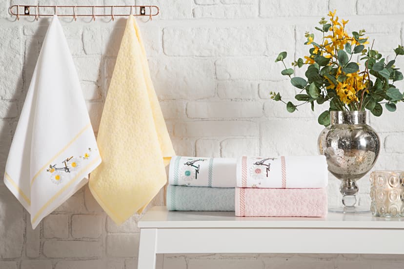 Набір рушників DAISY м'ята 50х90см 2шт., 100% бавовна, OZDILEK