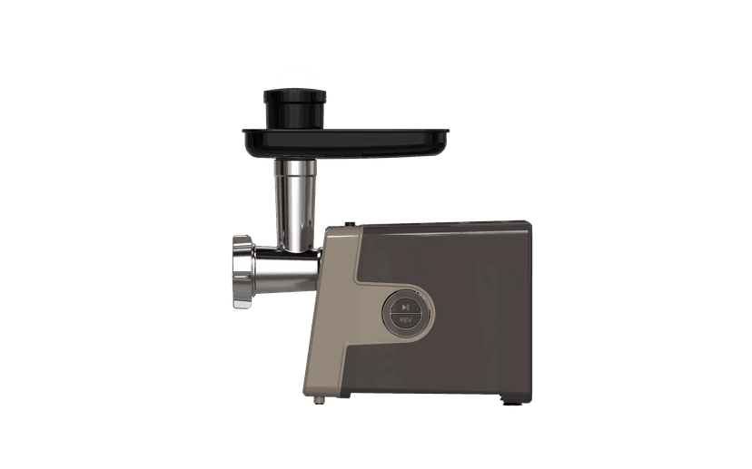 М'ясорубка - AMG181SS, 1800 Вт з барабанами для шинкування (GRUNHELM)