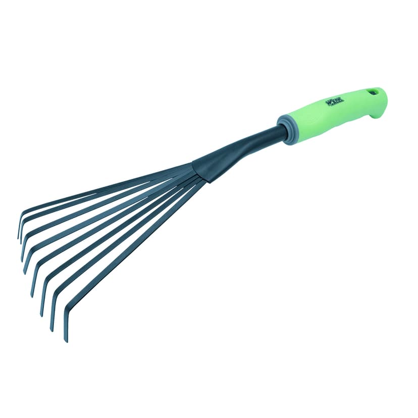 (81112) Міні граблі віялові 390мм епоксидне покриття WERK