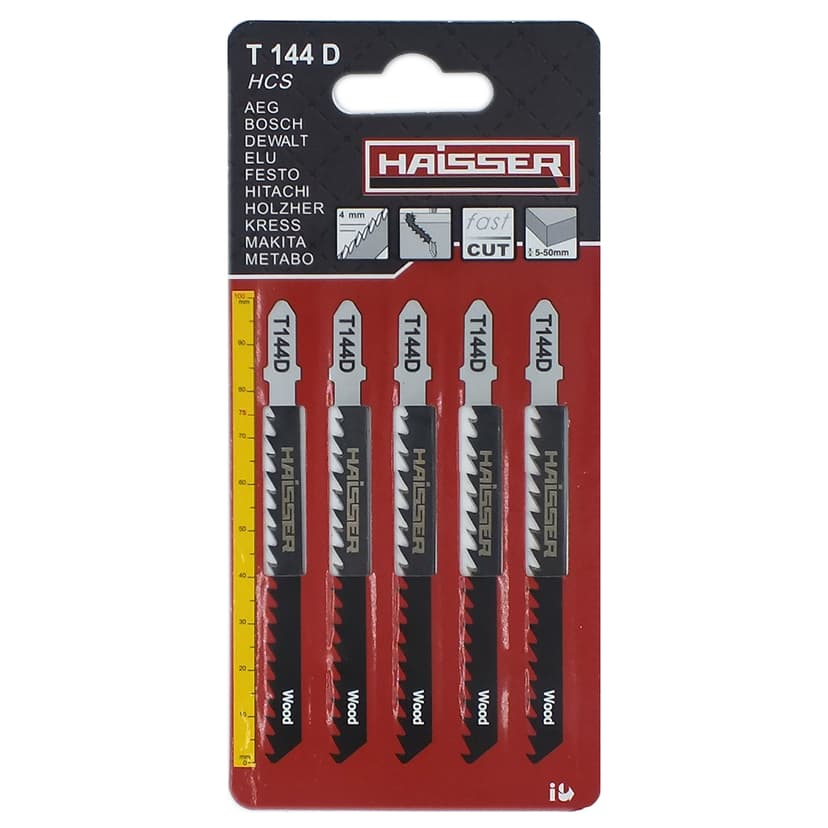 Пильні полотна - T144D, 75мм, н-р 5шт (HAISSER)