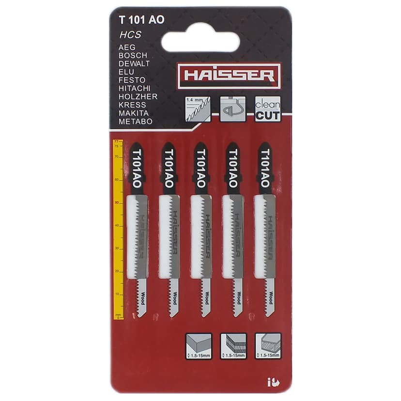Пильні полотна - T101AO, 50мм, н-р 5шт (HAISSER)