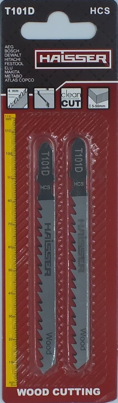 Пильні полотна - T101D, 75мм, н-р 2шт (HAISSER)