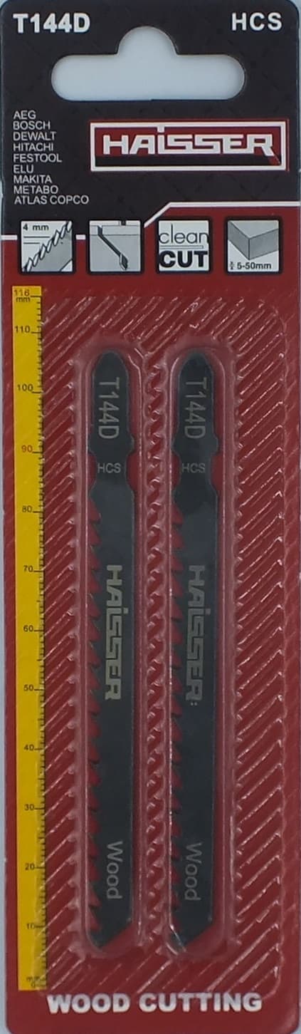 Пильні полотна - T144D, 75мм, н-р 2шт (HAISSER)