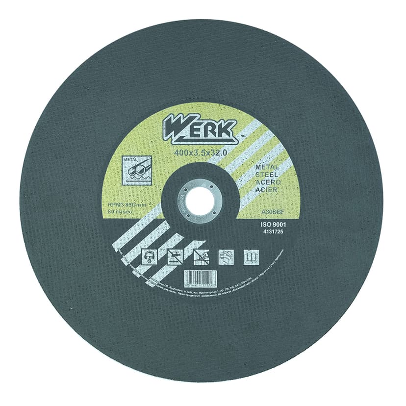 Круг відрізний по металу - 400х3,5х32мм (WERK)