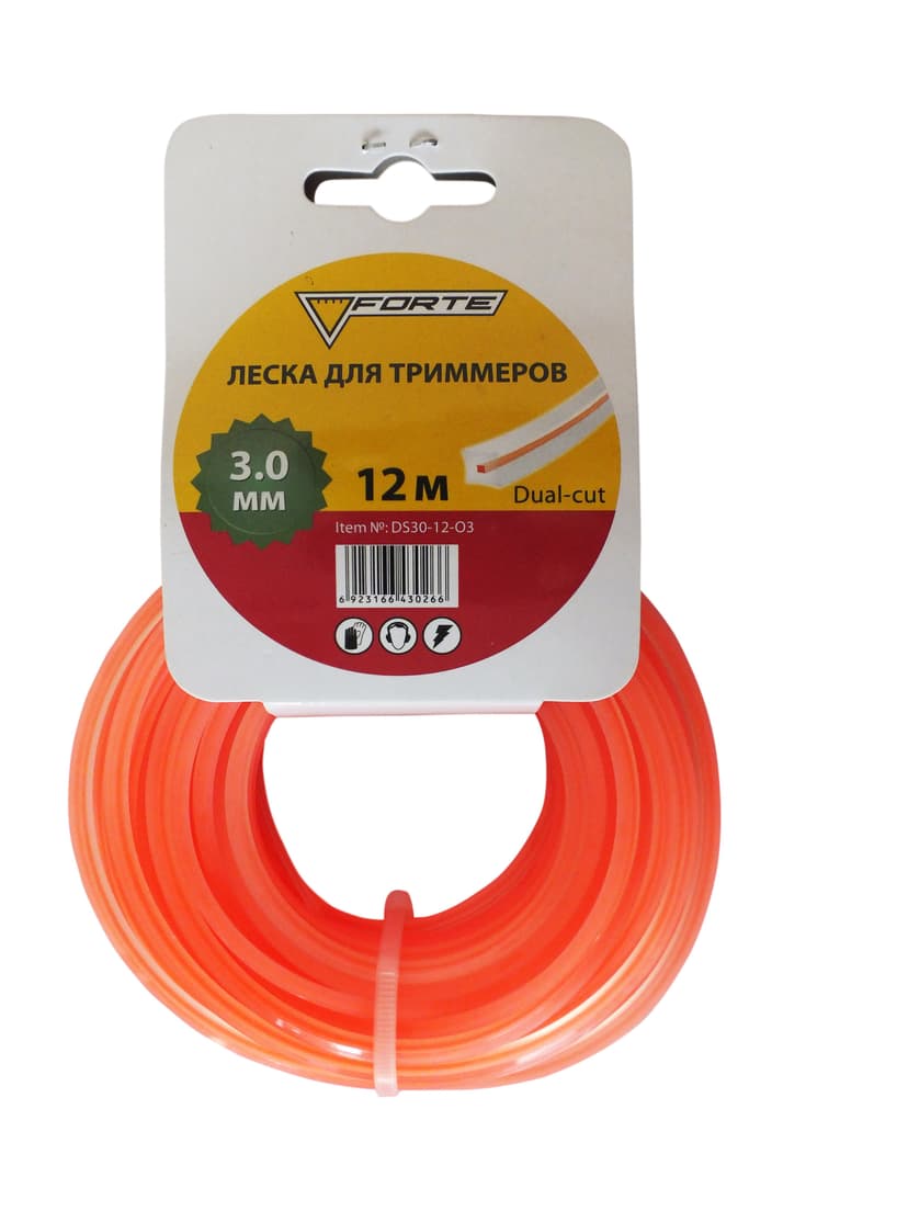 Ліска для мотокос ІЗ СЕРЦЕВИНОЮ - 3.0ммx12м (FORTE)