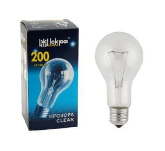 Лампа розжарювання - В66 (200Вт), інд.уп. (ИСКРА)