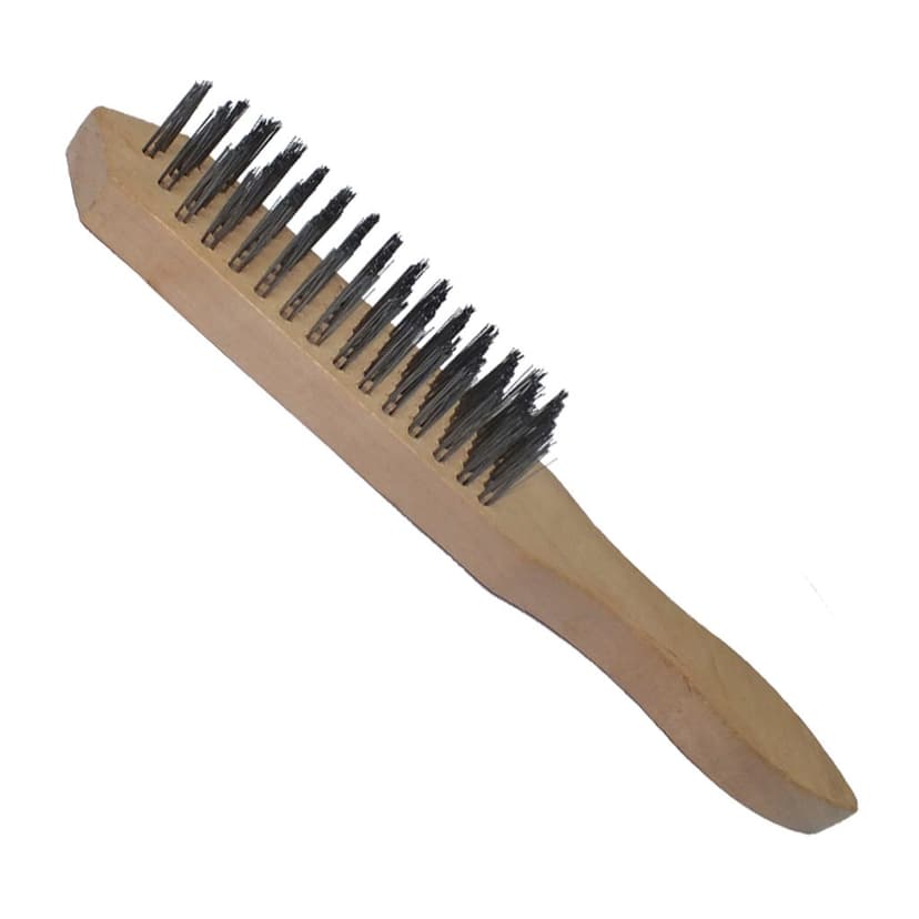 Щітка ручна (дерев'яна) 4-рядна, 46001 (СТАЛЬ)