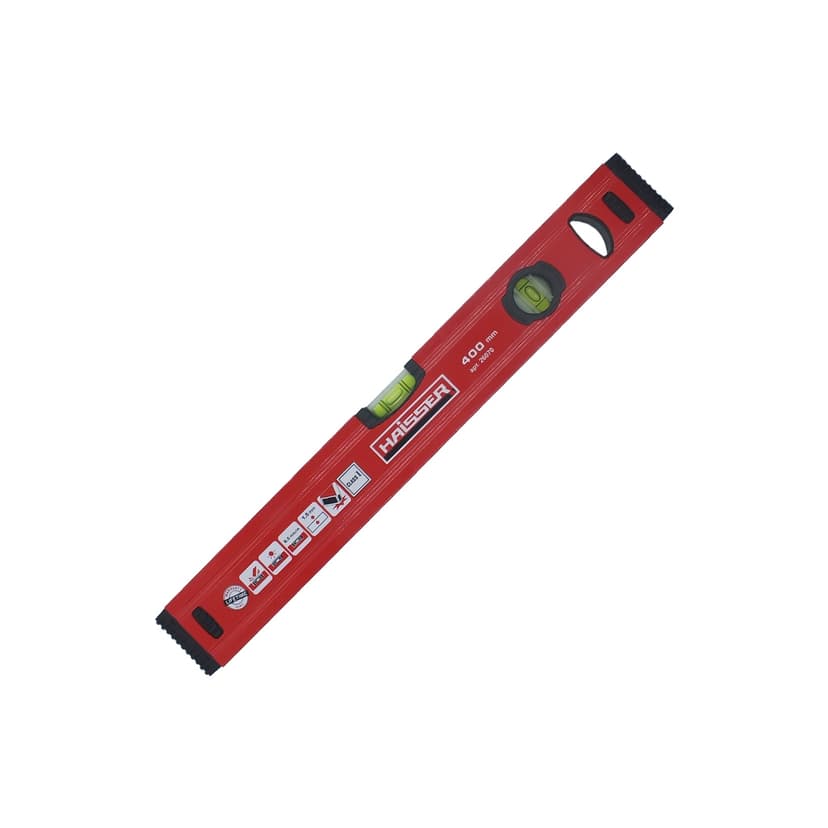 (26070) Рівень спиртовий 400мм, профіль 1,5мм HAISSER