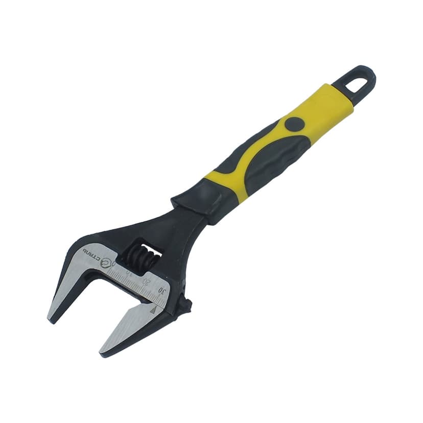 (41095) Ключ розвідний PROFI 200 мм з тонкими губками, 0-38мм СТАЛЬ