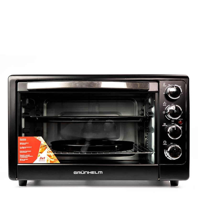Піч електрична - GN50AC (чорний) 50л, 2200 Вт (GRUNHELM)