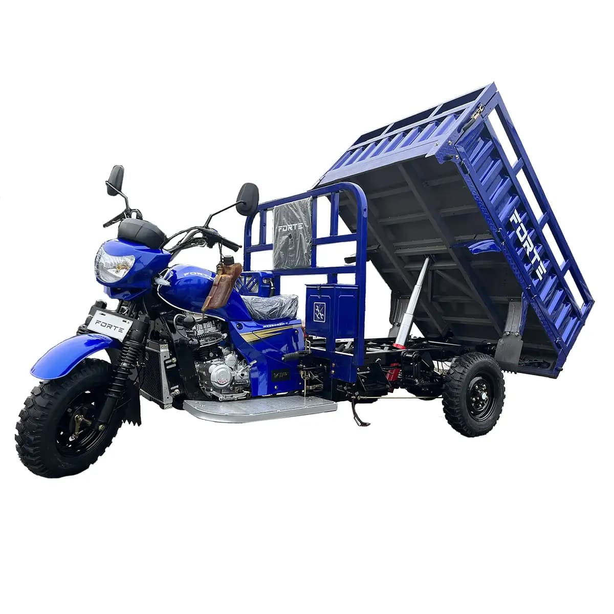 Трицикл вантажний бензиновий FORTE CT-302H, синiй