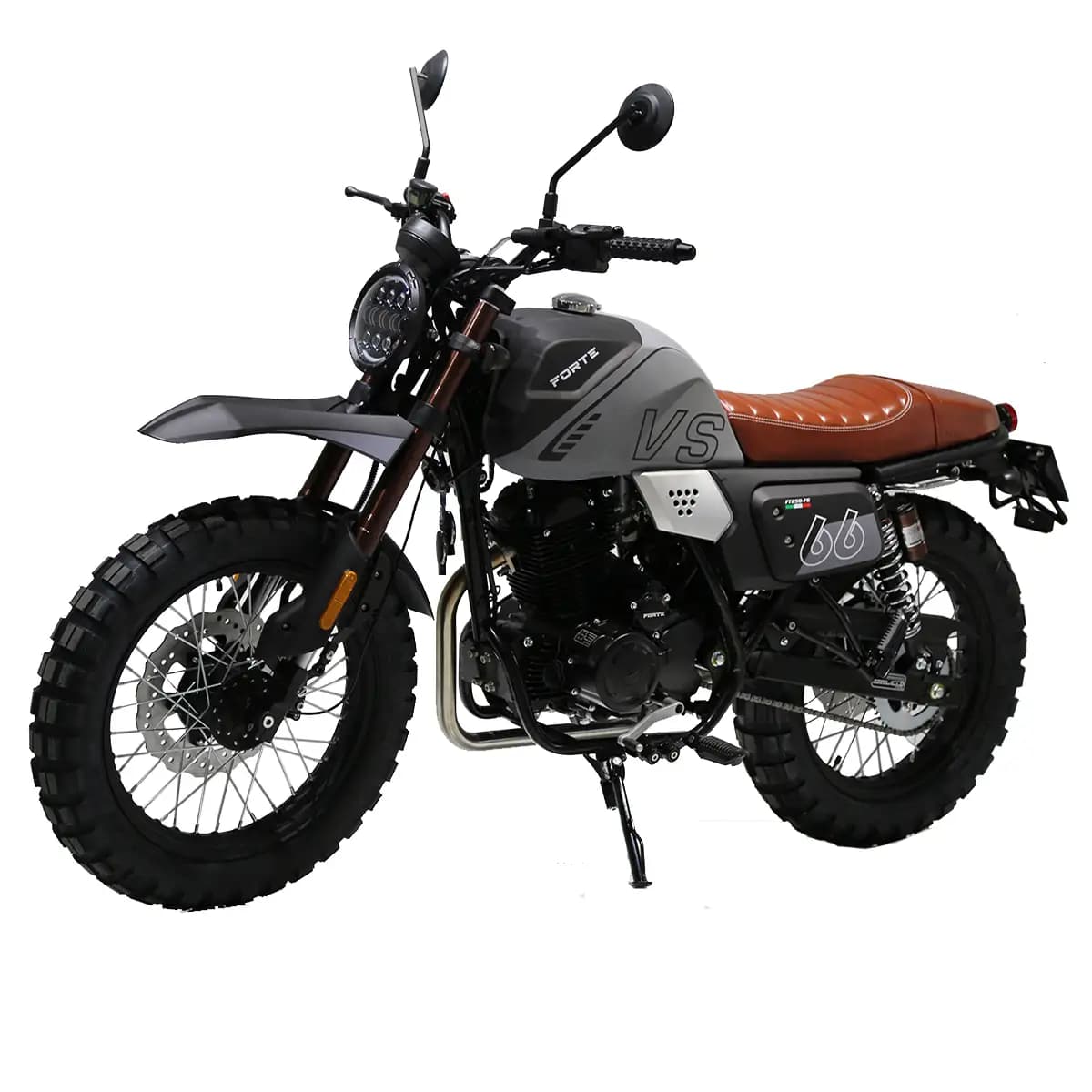 Мотоцикл FORTE FT250-F6 Чорно-сірий (матовий)