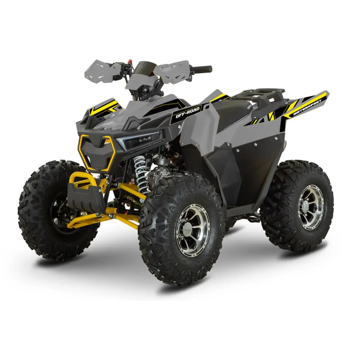 Квадроцикл FORTE AFF125 PRO, сіро-жовтий