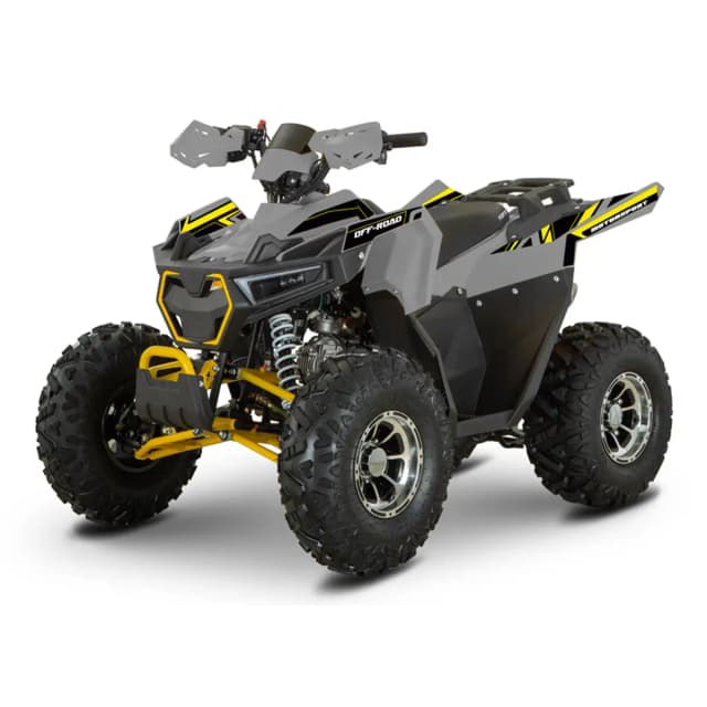 Квадроцикл FORTE AFF125 PRO, сіро-жовтий