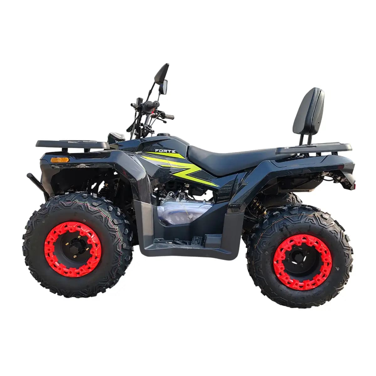 Квадроцикл FORTE ATV200BS-K, чорний (GREEN STICKER)