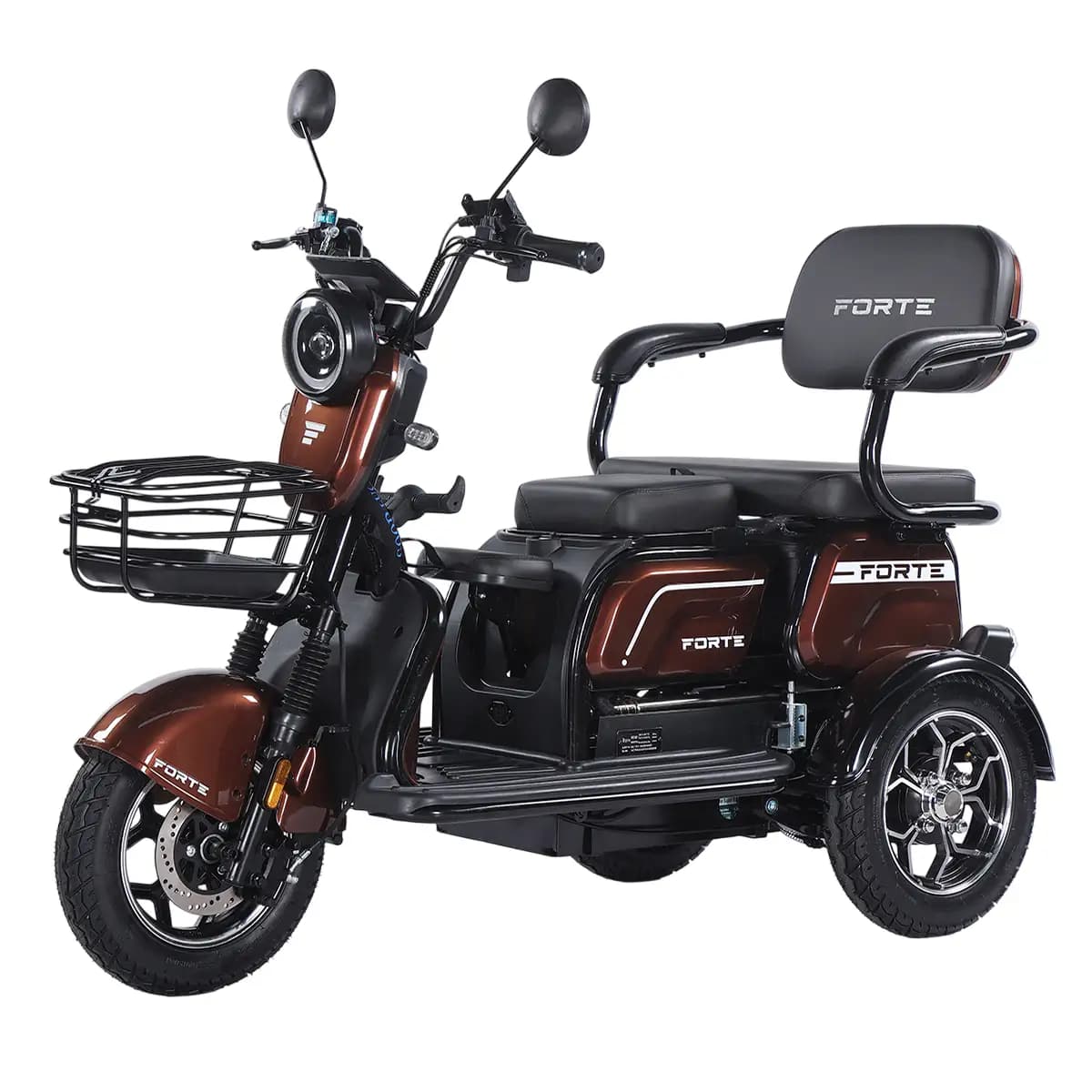Трицикл акумуляторний FORTE FAMILY-WN1072G, коричневий