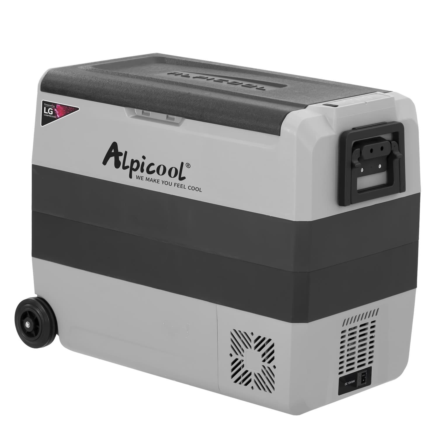 Компресорний автохолодильник Alpicool T60 (LG). 60 літрів. Двокамерний. До -20℃., 12, 24, 220 вольт