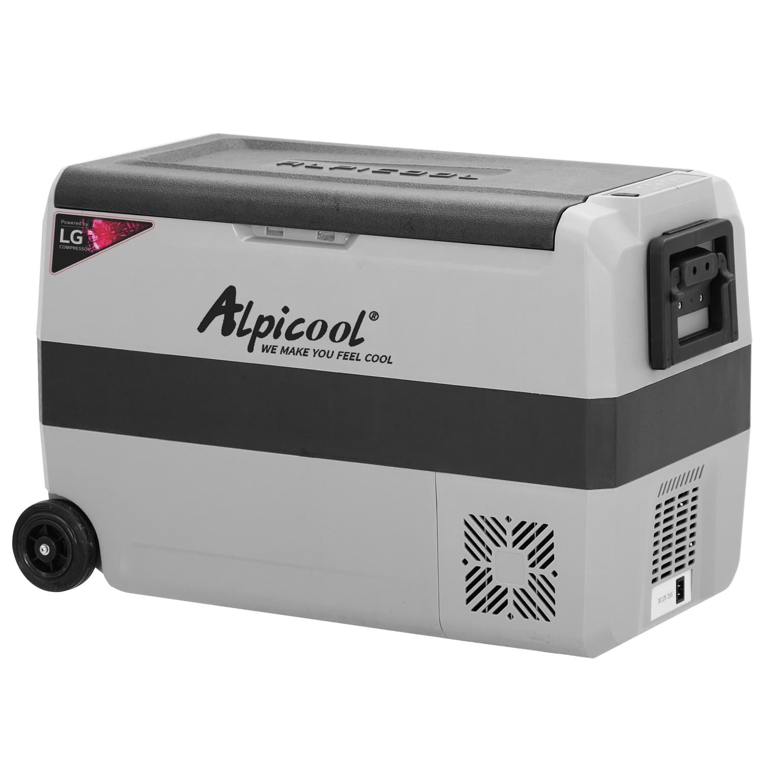 Компресорний автохолодильник Alpicool T50 (LG). 47 літрів. Двокамерний. До -20℃., 12, 24, 220 вольт